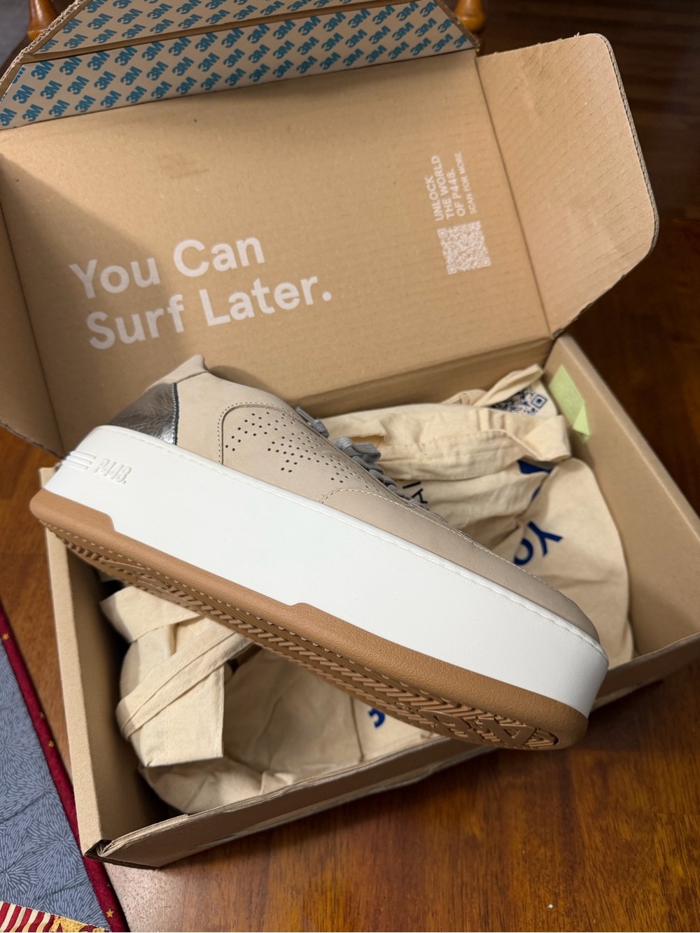 New P448 Empire Suede Logo Platform Women’s Sneakers Retail $325 Size 9 9.5 10